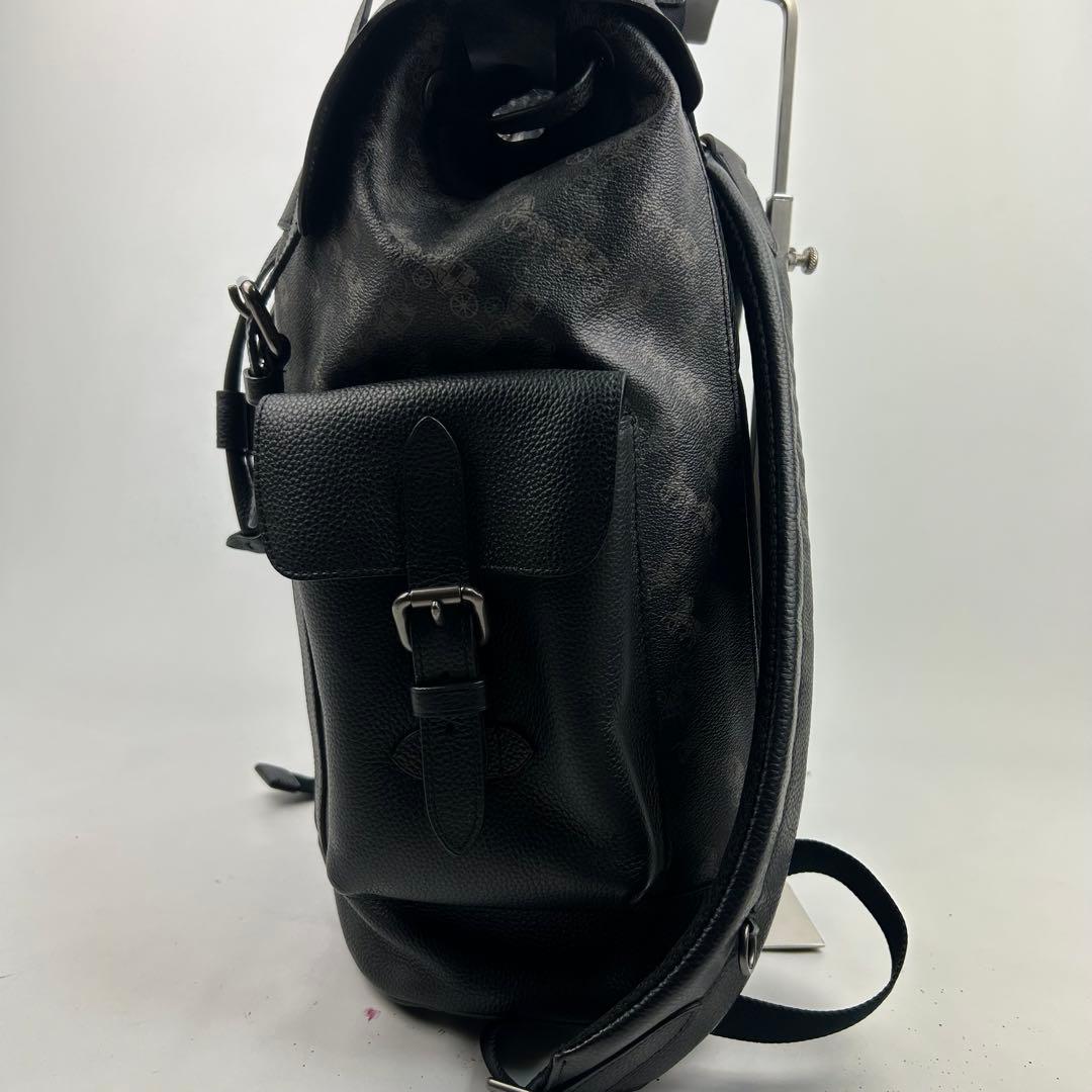 【美品】コーチ　リュック　バックパック　総柄　レザー　PVC 馬車　89897