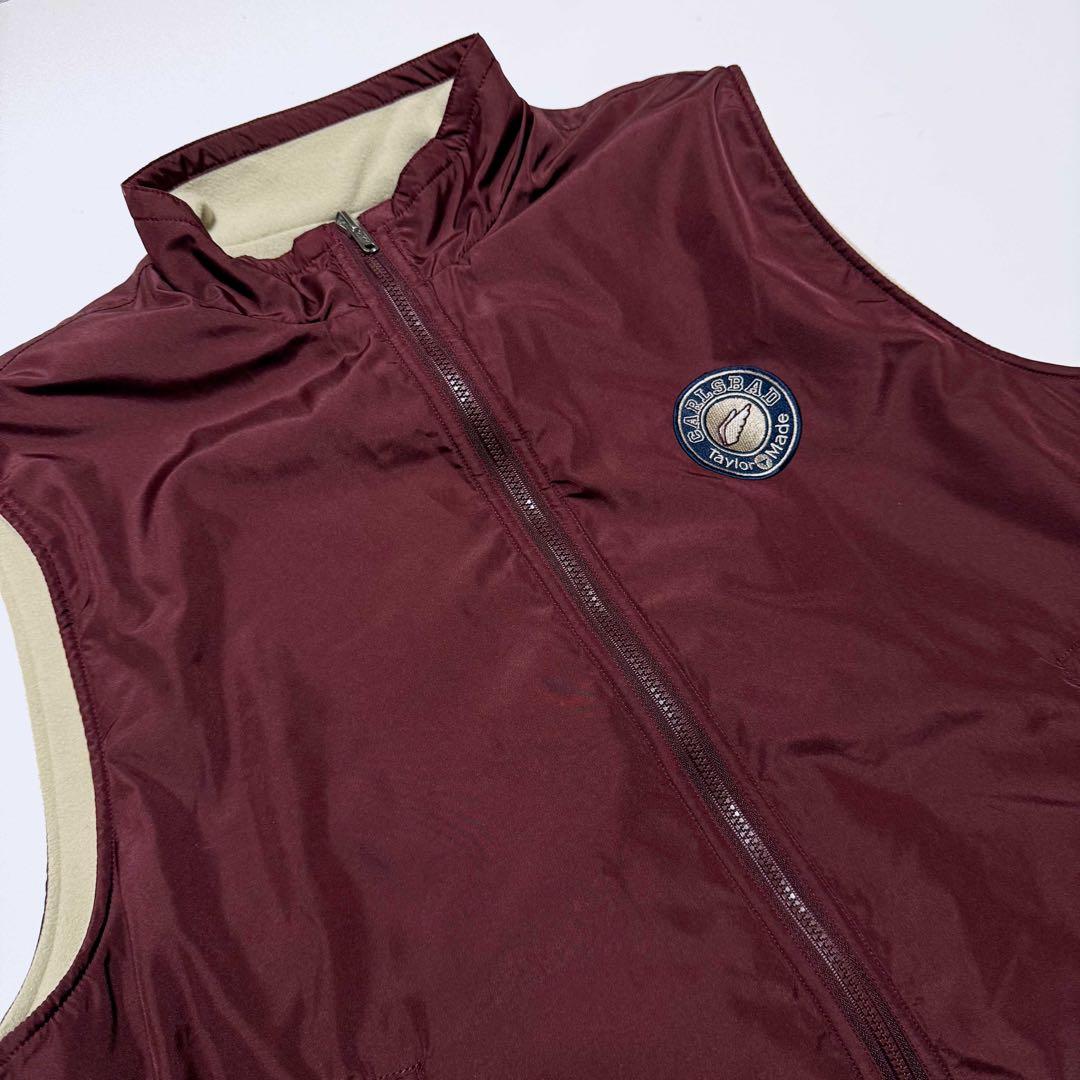 【Taylor Made】リバーシブル ベスト フリース ジップアップ ゴルフ