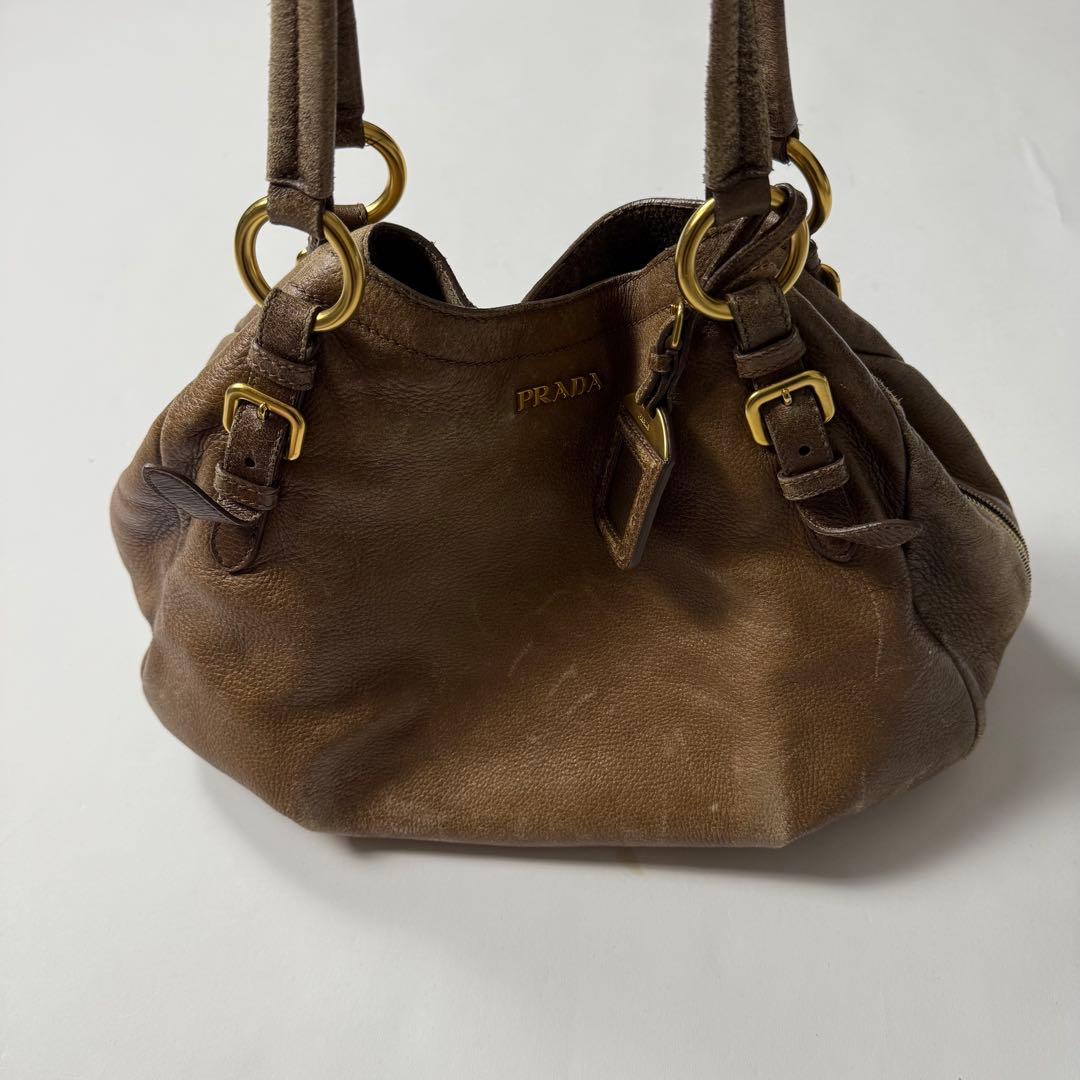 バッグ 90s Prada archive leather hand bag