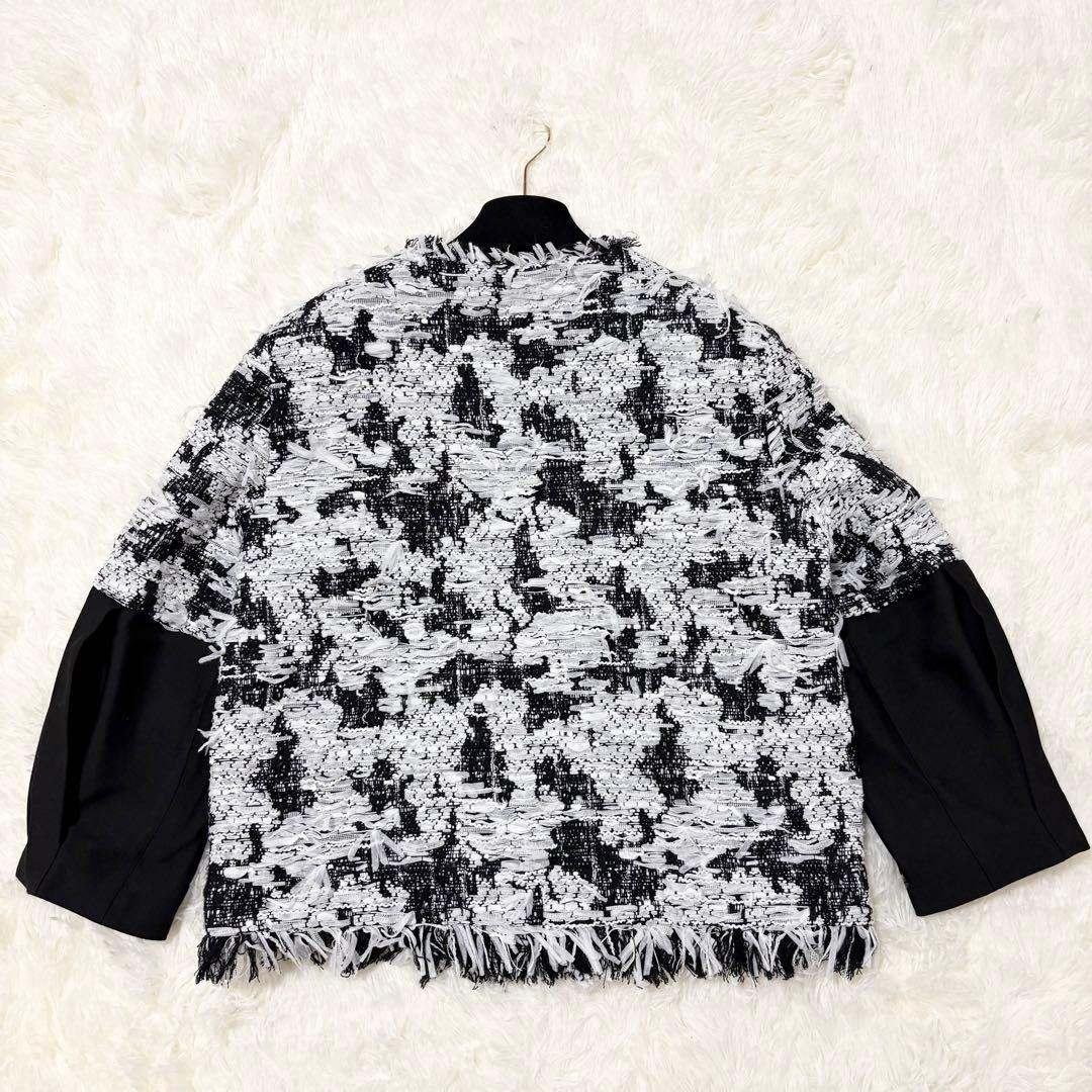 未使用品級✨アドーア　24SS マリア・ケント社　ツイード ジャケット　七分袖