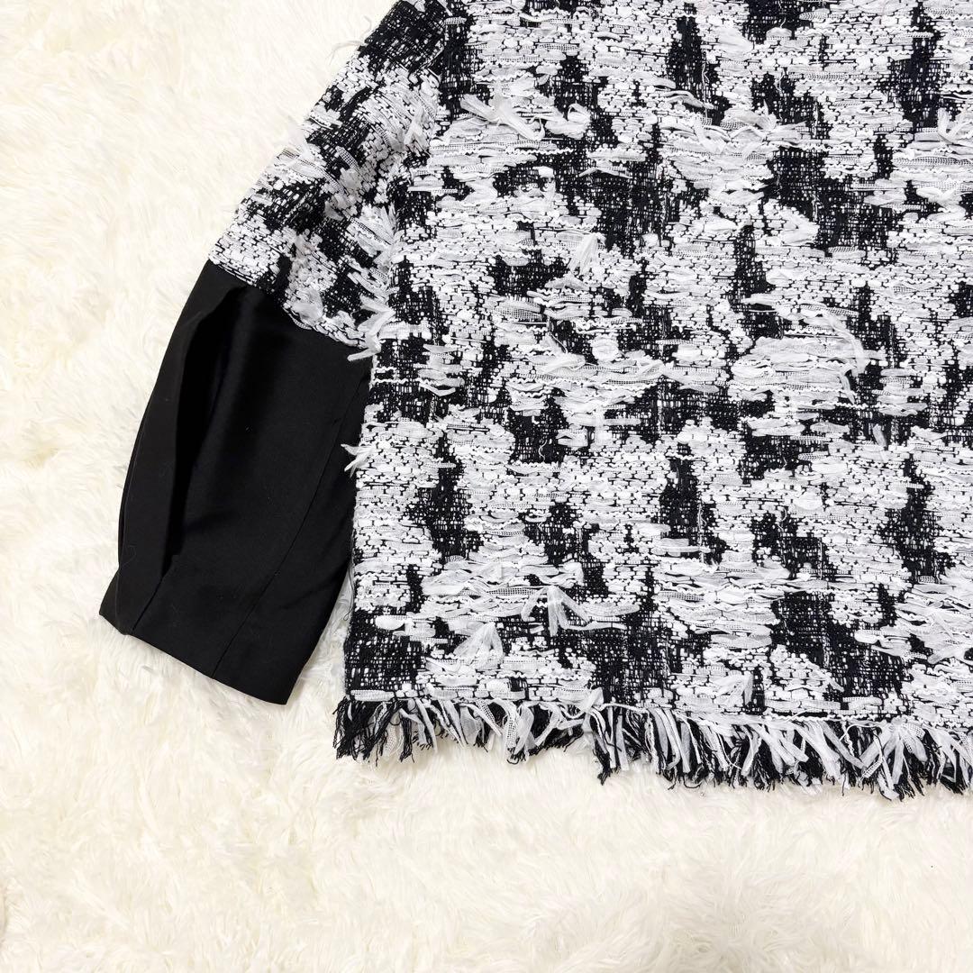 未使用品級✨アドーア　24SS マリア・ケント社　ツイード ジャケット　七分袖