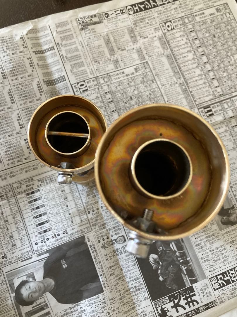 RG250E真鍮バッフル　総真鍮サイレンサー