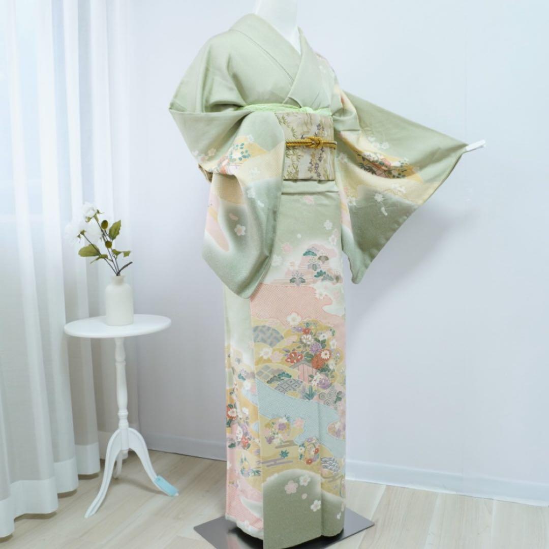 訪問着　4点フルセット 403D難あり　撮影用練習用　七五三 卒業式　入学式