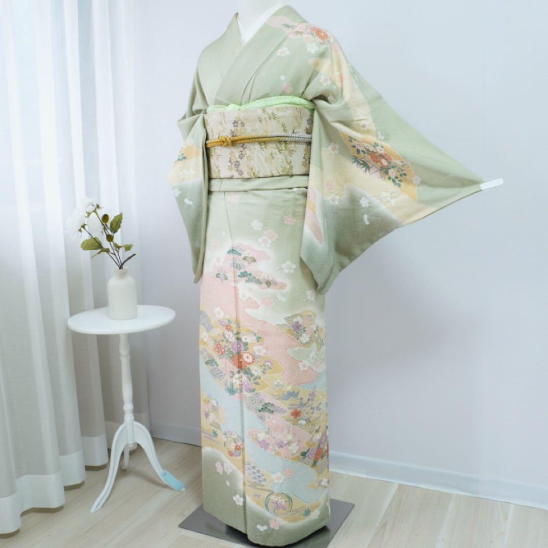 訪問着　4点フルセット 403D難あり　撮影用練習用　七五三 卒業式　入学式