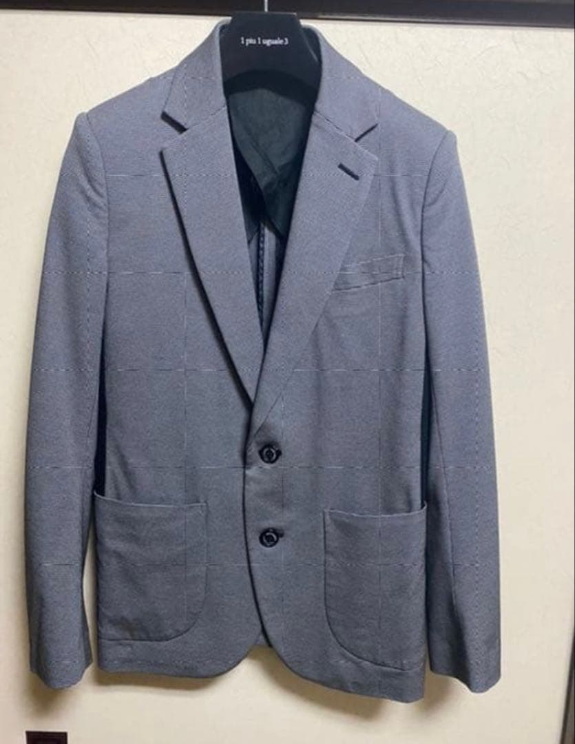 1 piu 1 uguale 3 千鳥格子テーラードジャケット定価9万円