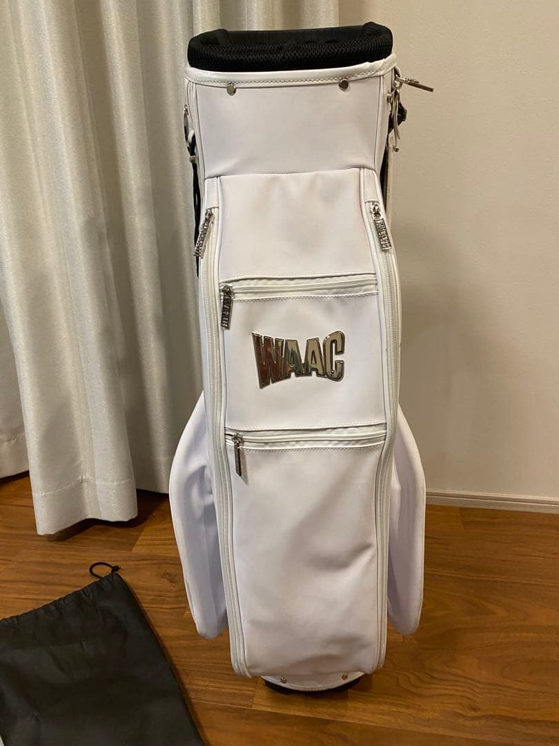 WAAC ホワイト キャディバッグとカートバック