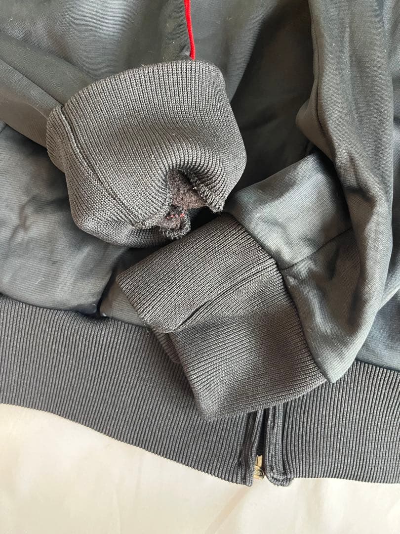 80s adidas atp トラックジャケット 黒×赤 L USA製