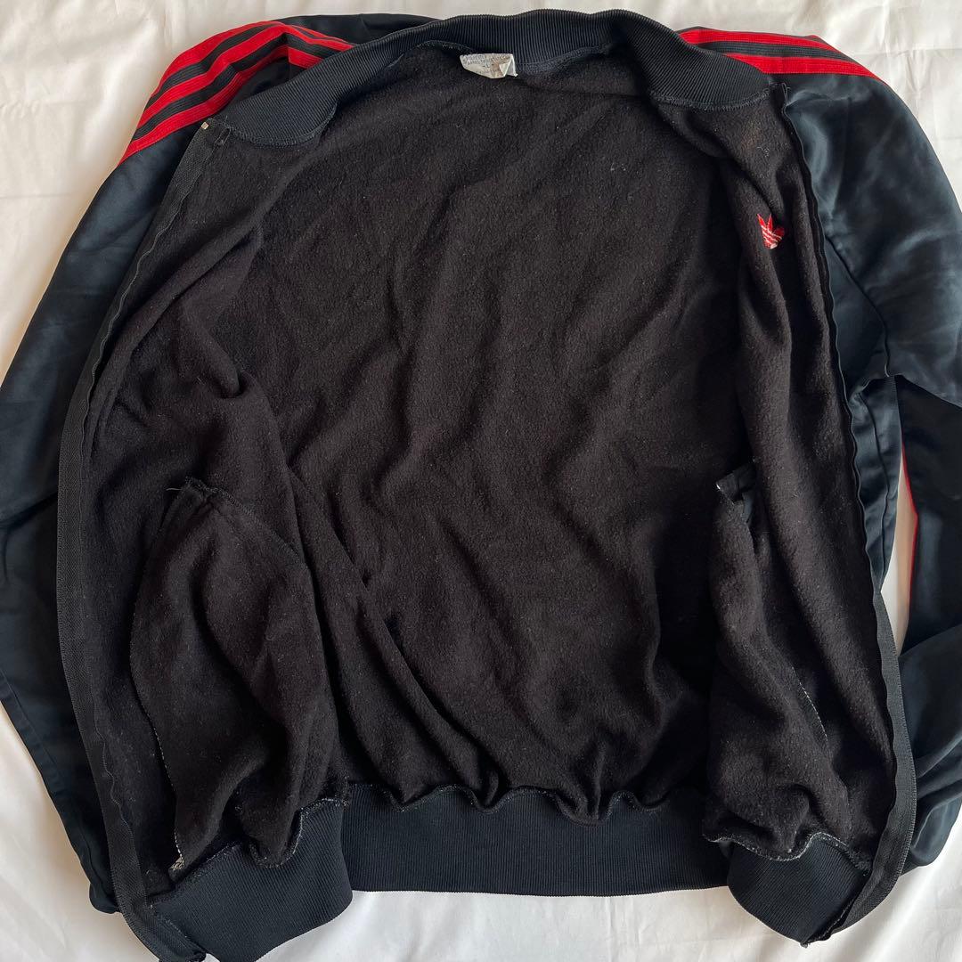 80s adidas atp トラックジャケット 黒×赤 L USA製