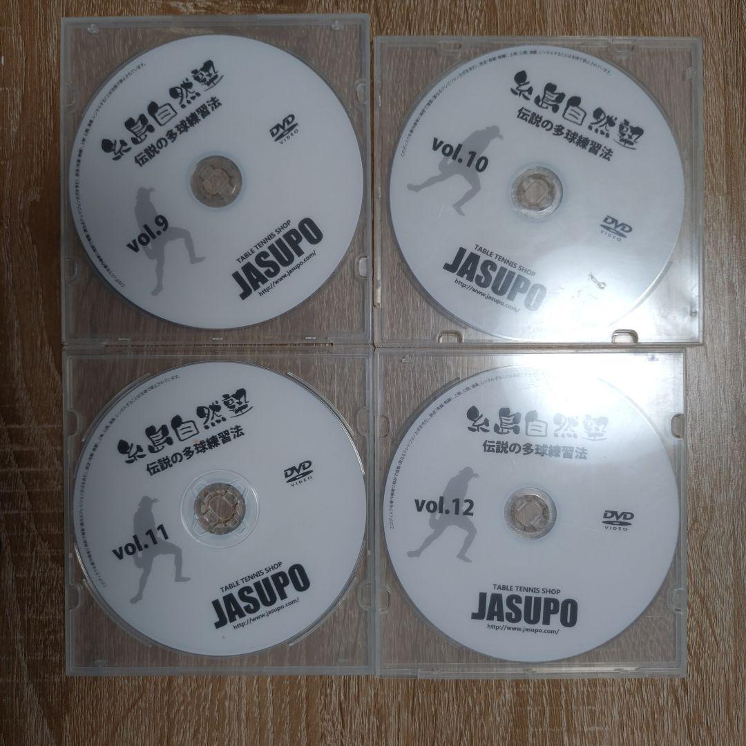 卓球　DVD 糸島自然塾　伝説の多球練習法　全巻セット