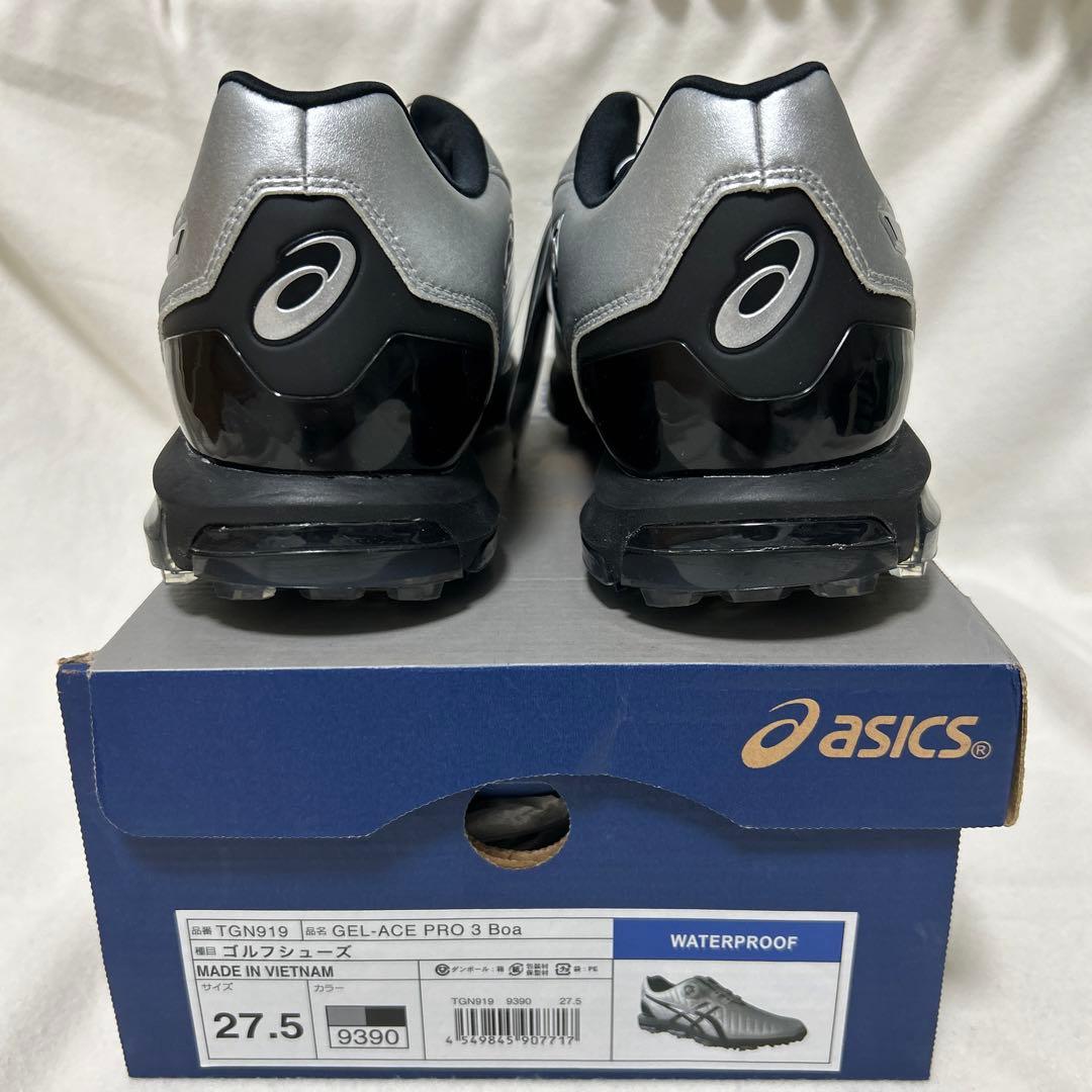 ゴルフスパイクASICS GEL-ACE PRO 3Boa 27.5cmシルバー