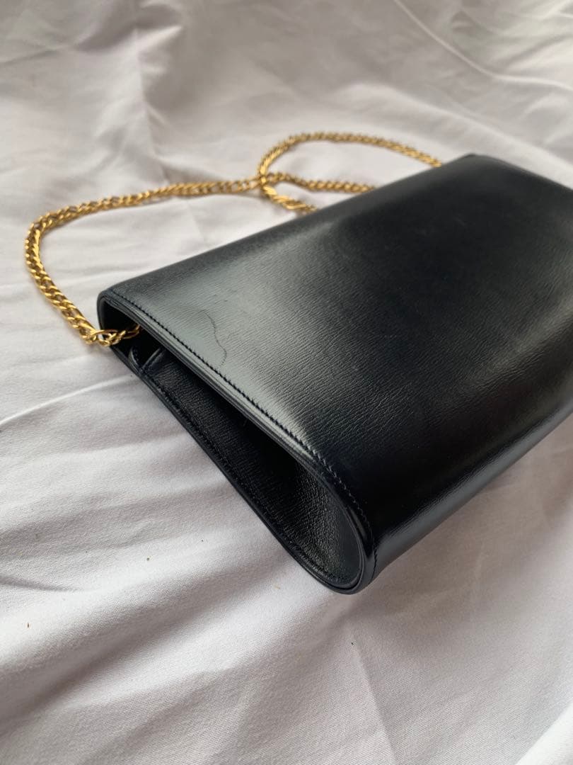 Cartier 　サファイアライン　フラップバッグ　クラッチ　チェーンショルダー