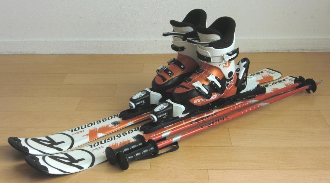 ■■11月限定■送料無料■ロシニョール■子供用スキーセット■100/19.5■■