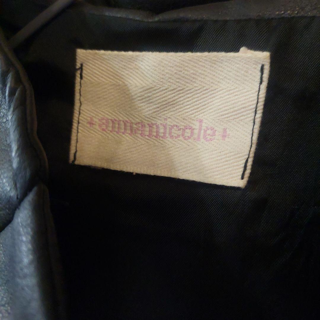 Ross⭐リアルレザー⭐アルパカ⭐黒⭐個性的スナップボタン⭐イタリア製