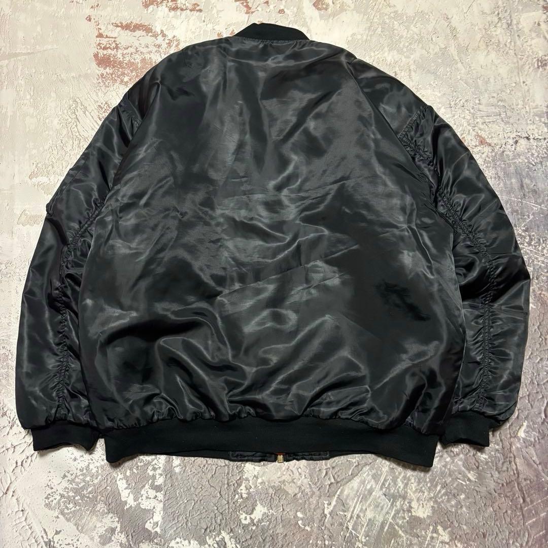 MA-1 フライトジャケット ボンバージャケット ブラック 中綿 ミリタリー