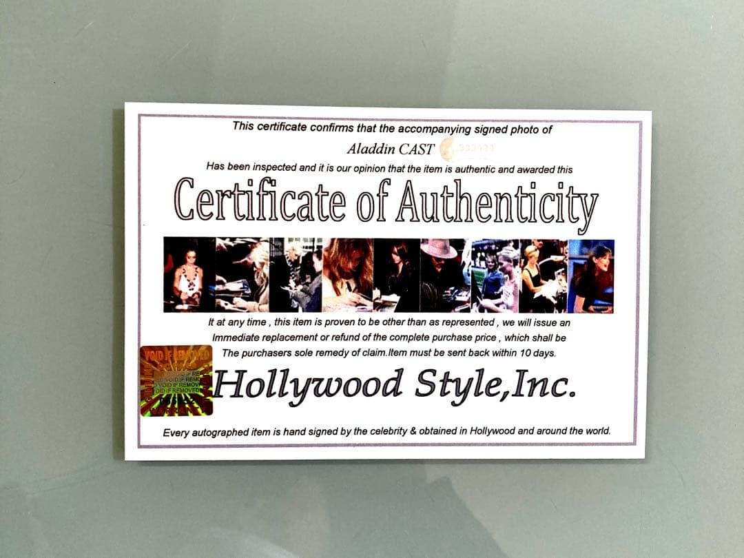 ウィル・スミスとナオミスコットとメナマスード直筆サイン入り超 大型写真