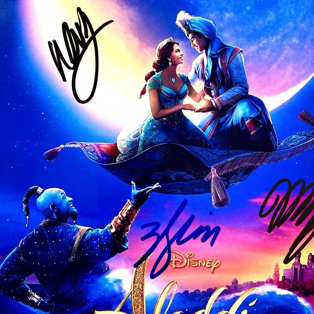 ウィル・スミスとナオミスコットとメナマスード直筆サイン入り超 大型写真