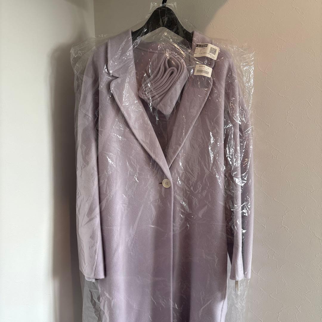 値下げ新品未使用アンタイトル　レディースロングコートチェスターコート44(3L)