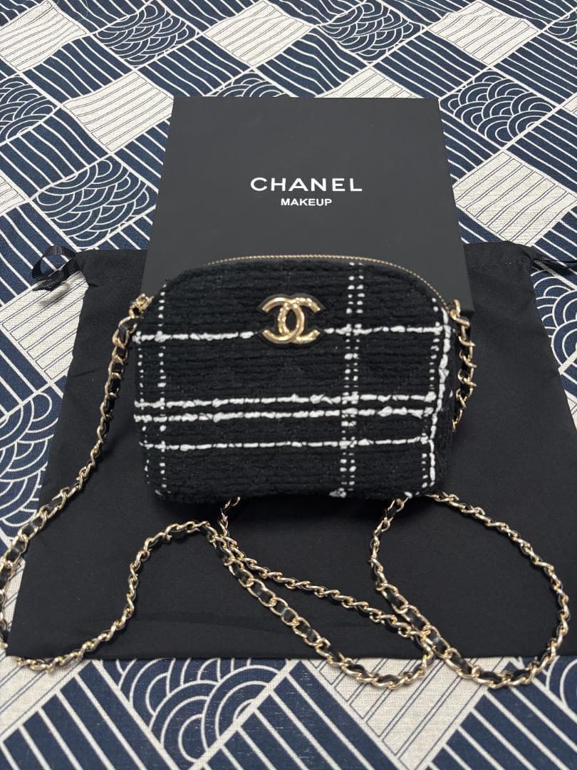 【箱付き】ツイード チェック柄 ショルダーバッグ