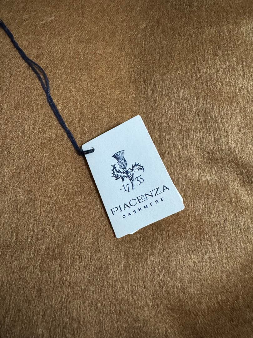 PIACENZA カシミヤ マフラー ブラウン/グレー