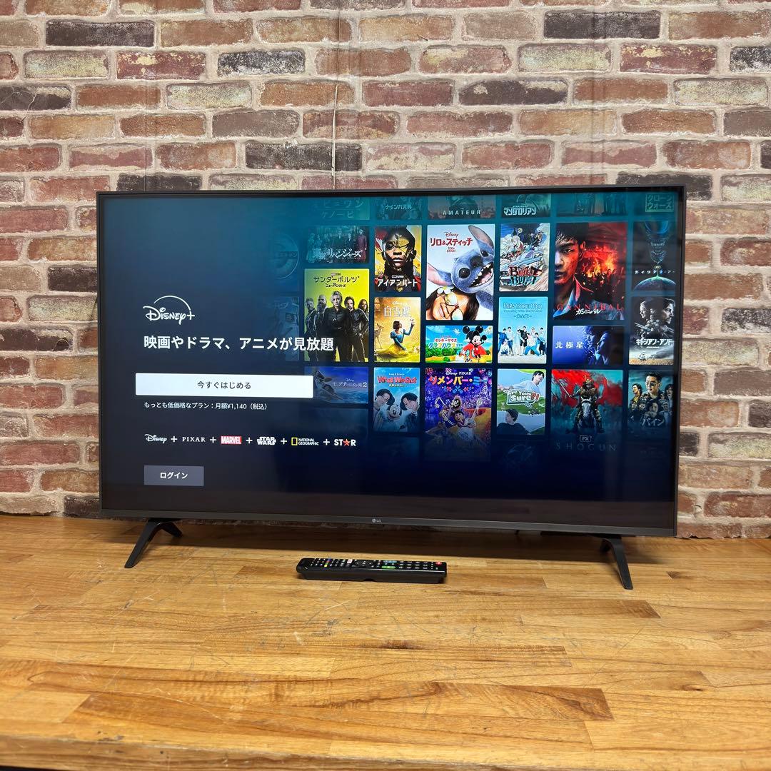 LG 43V型 4K液晶テレビ 43UM7300EJA スマートテレビ アプリ○