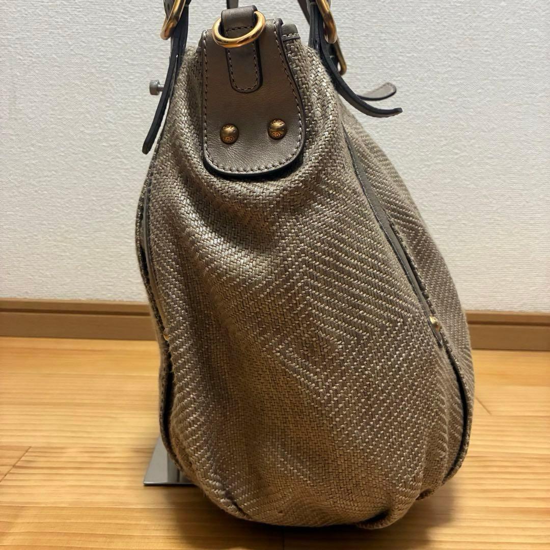 Tod's トッズ Gライン 2way ゴールド金具 ロゴ 刻印 大容量 肩掛け