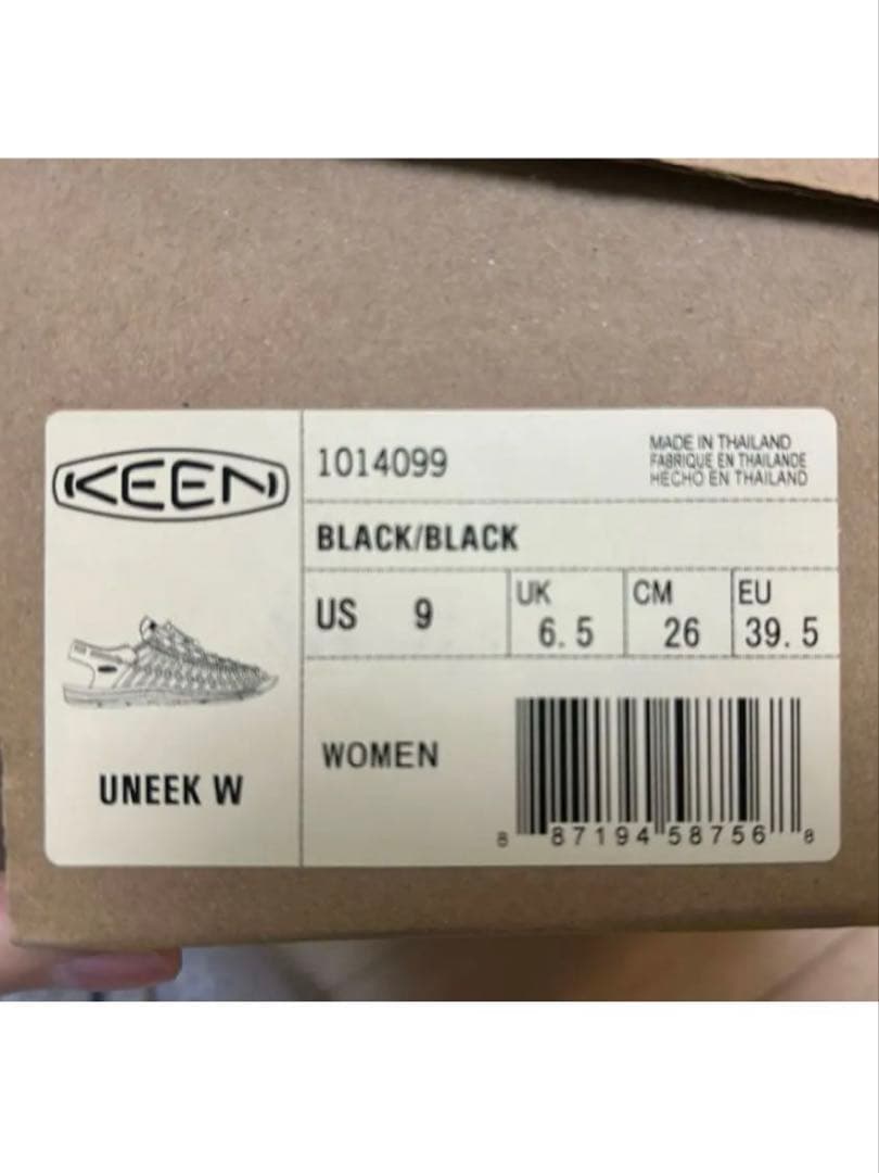 KEEN UNEEK W ブラック US 9 JPN２６