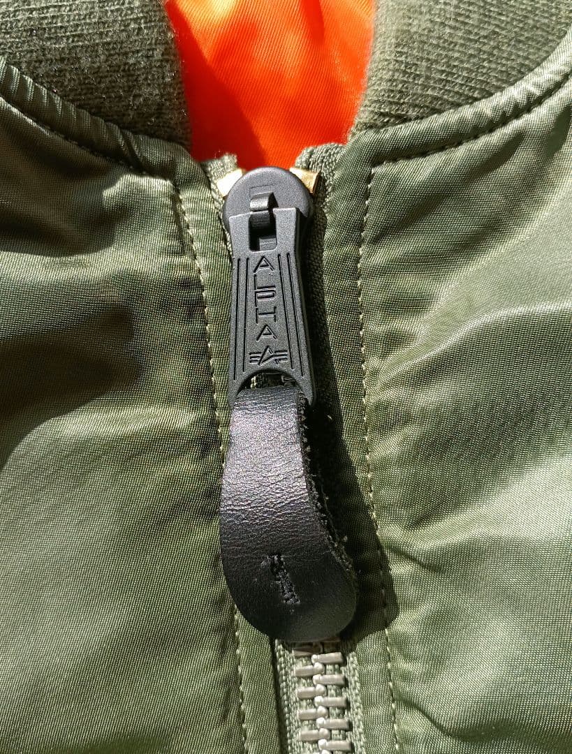 ALPHA アルファ MA-1 フライトジャケット アーカイブ Y2K カーキ