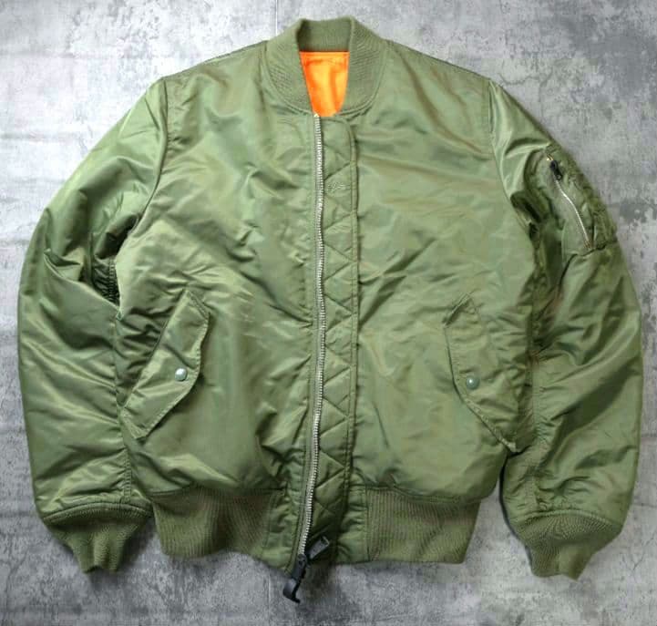 ALPHA アルファ MA-1 フライトジャケット アーカイブ Y2K カーキ