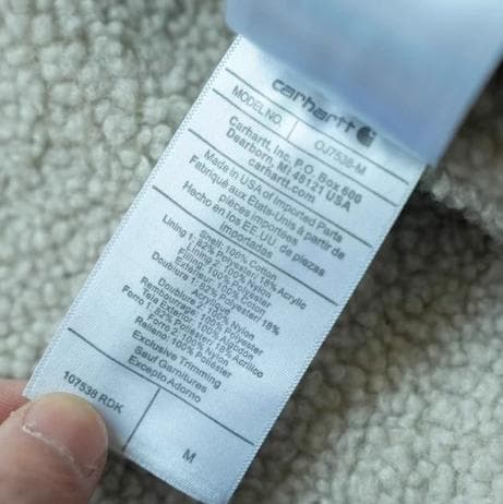 Carhartt カバーオール ダークブルー/バーガンディ