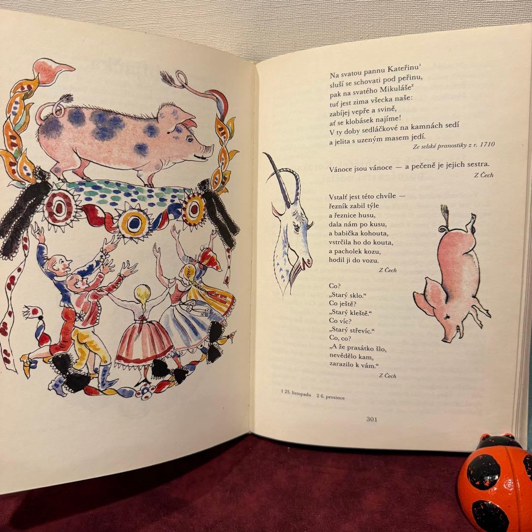 11B⑤カレル・スヴォリンスキーのチェコの四季　4冊セット　楽譜絵本　洋書古書