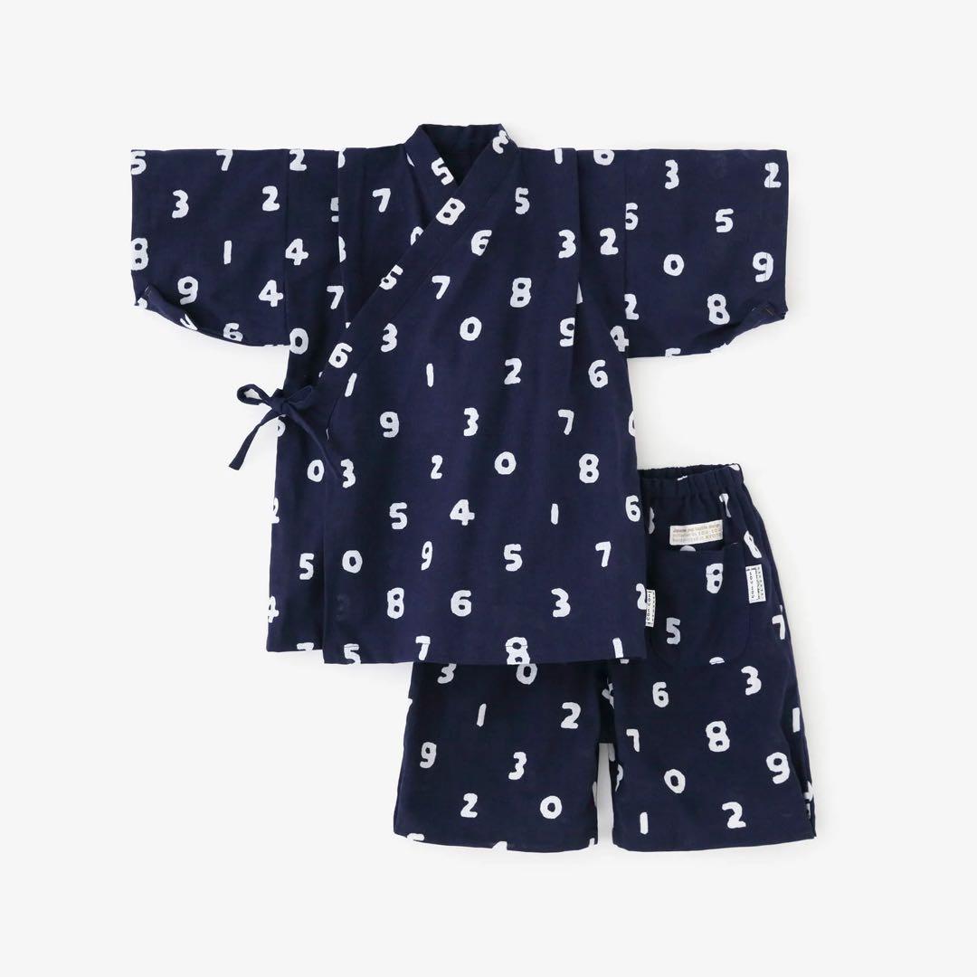 ソウソウ　いせもめん わらべき　こどもじんべい　そすう  こんいろ　140 新品