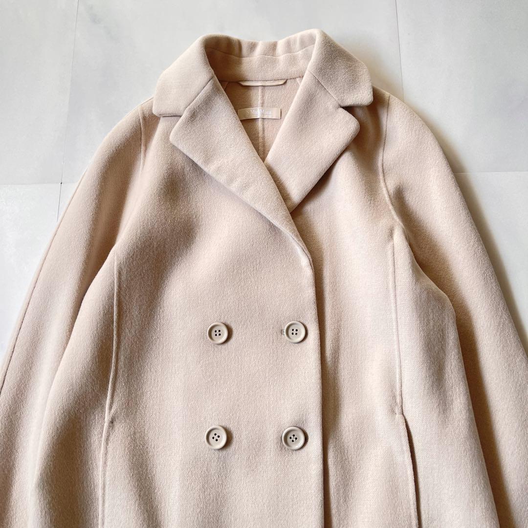 綺麗✨ マックスマーラ クチートアマーノ ロングコート ダブルフェイス アンゴラ