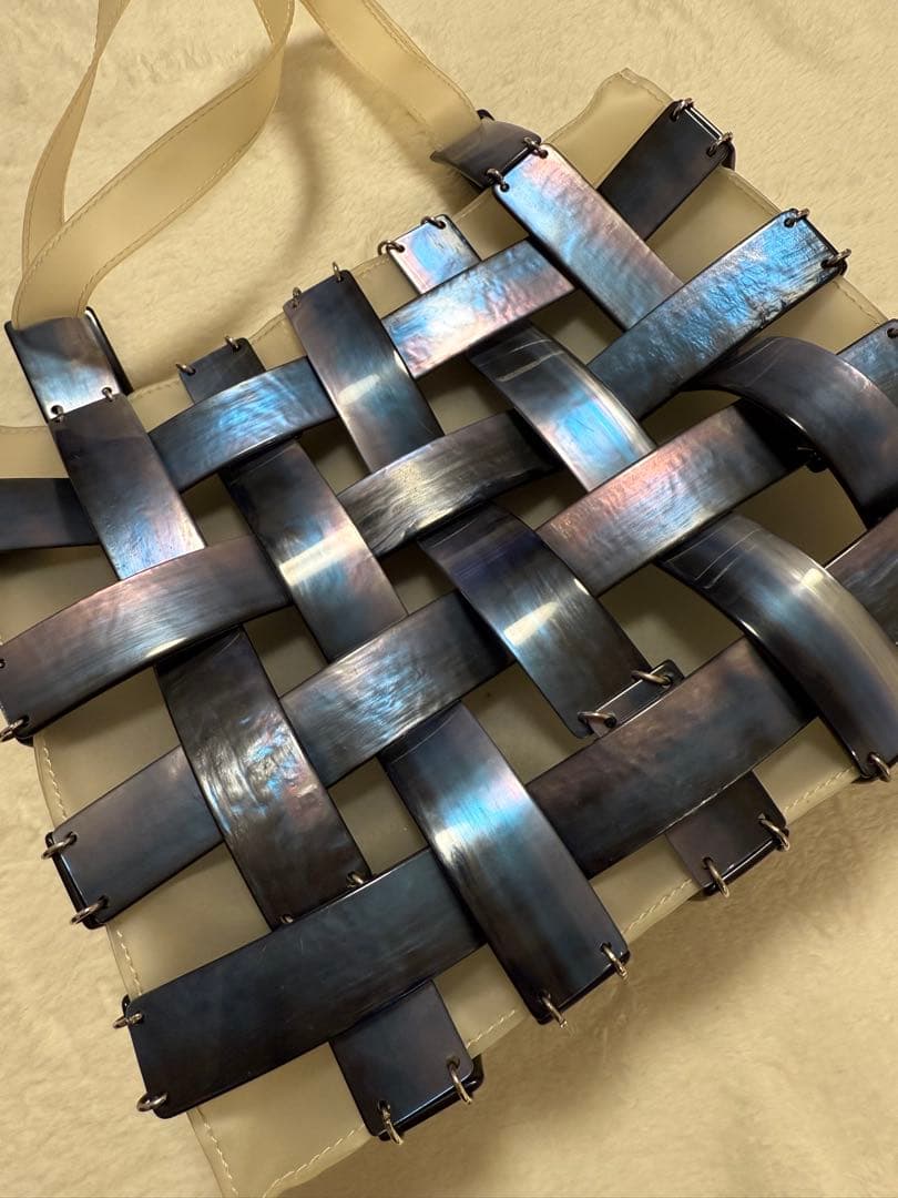 ボッテガヴェネタ　オーロラプレートイントレチャート　トートバッグ　ヴィンテージ