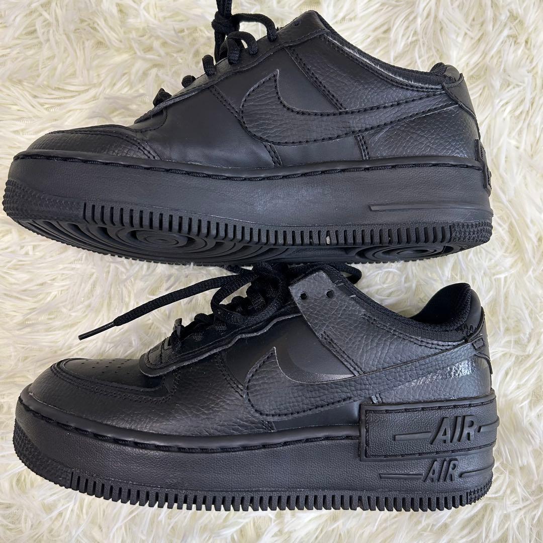 【NIKE】ナイキ エアフォース1 シャドウ 22.5cm 黒 ブラック