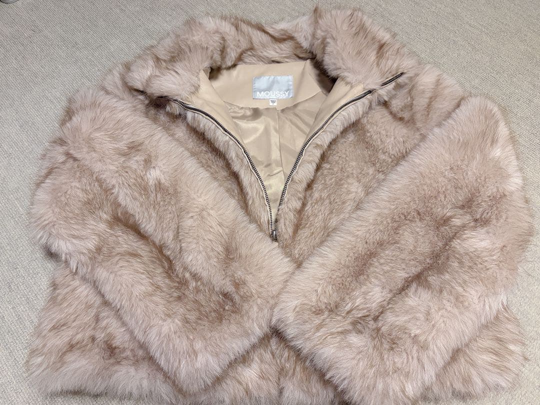 moussy マウジー　F/FUR STAND COLLAR ジャケット　ファー