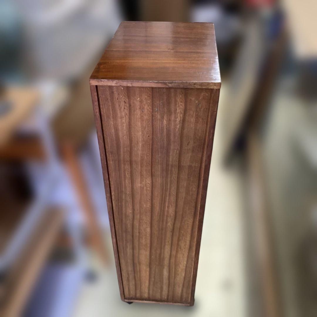 木製　書類棚　箪笥　タンス　レトロ　コロ付き　 G7821