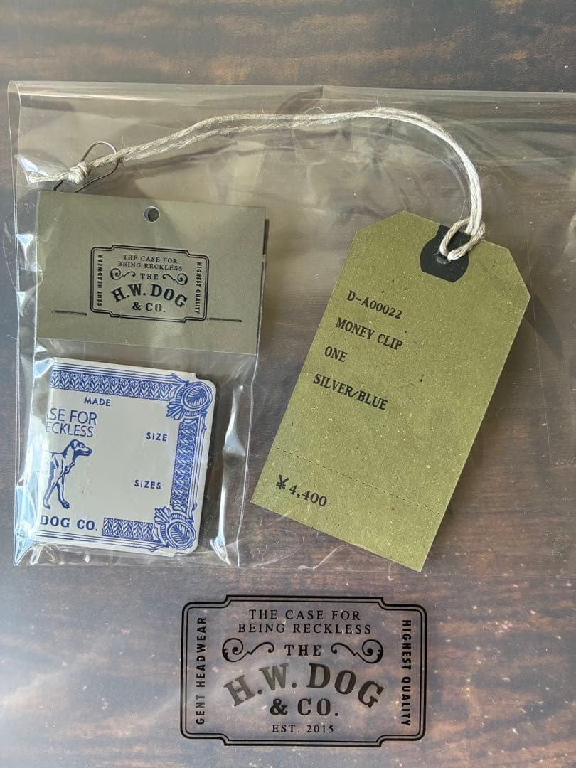 THE H.W. DOG&CO. 新品未開封 マネークリップ シルバー ブルー