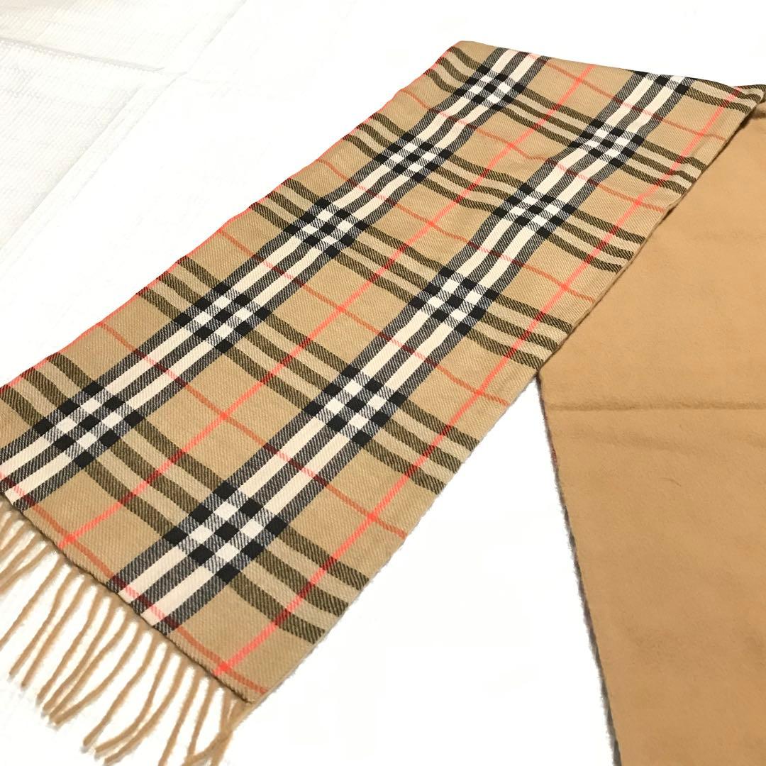 新品 英国製 Burberry バーバリー ホース刺繍 ウール マフラー 未使用