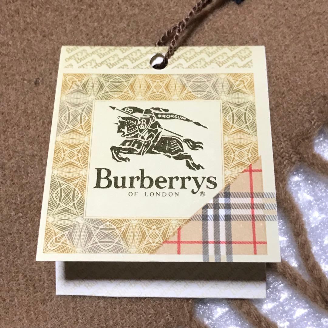 新品 英国製 Burberry バーバリー ホース刺繍 ウール マフラー 未使用