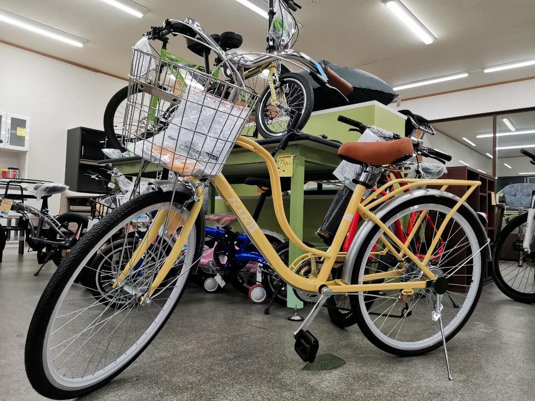 在庫処分超お得 新品KF24 自転車 シティサイクル シマノ製7段12