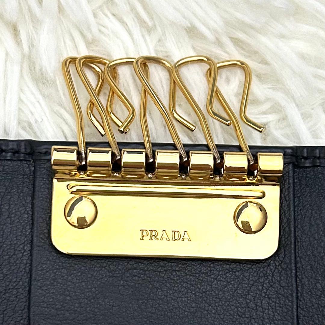 【極美品】PRADA プラダ 6連 レザーキーケース