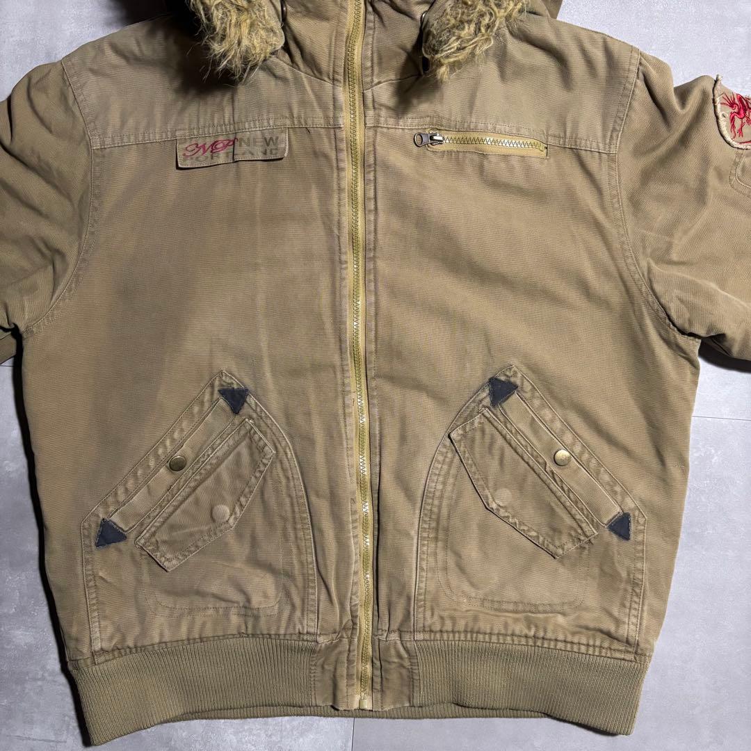00s archive フライトジャケット　n2b 型　y2k ファー　キャメル