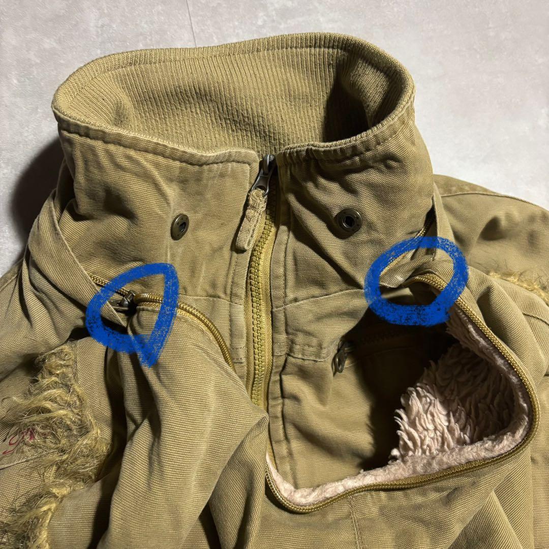 00s archive フライトジャケット　n2b 型　y2k ファー　キャメル