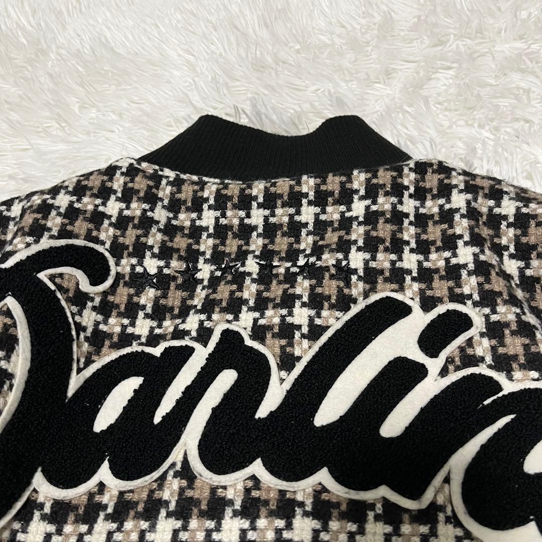 【美品】Darich Dベアチェックビッグスタジャン　キルティング　フリーサイズ