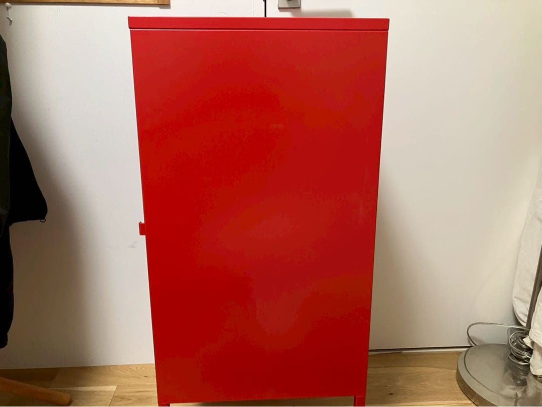 早い者勝❗IKEA キャビネット　LIXHULT リックスフルト 廃盤　レッド赤