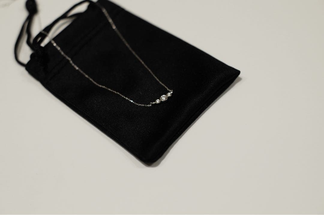 K10WG ダイヤモンド ネックレス　festaria bijou SOPHIA