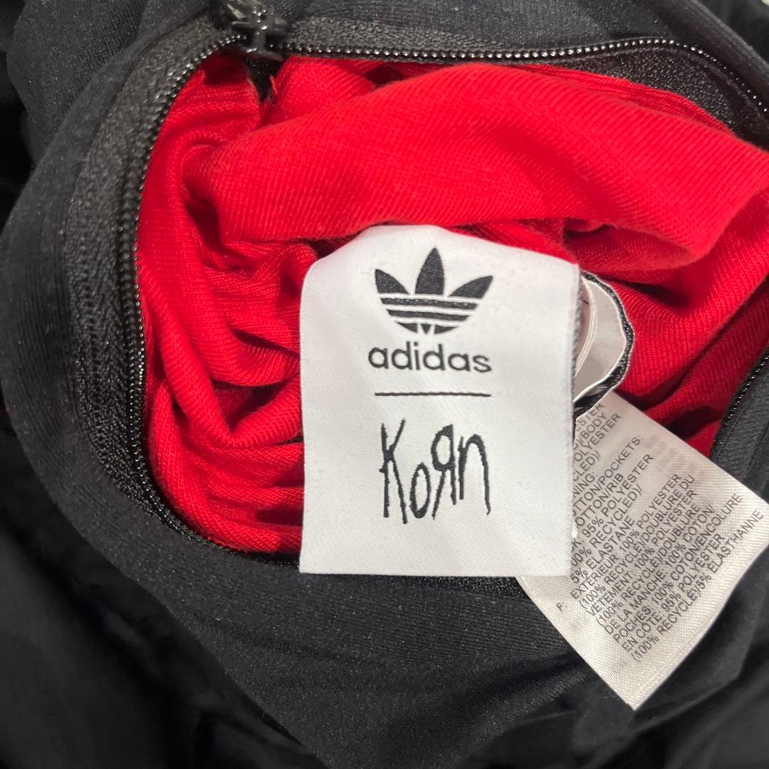 adidas Korn ジャージ XLサイズ 黒赤