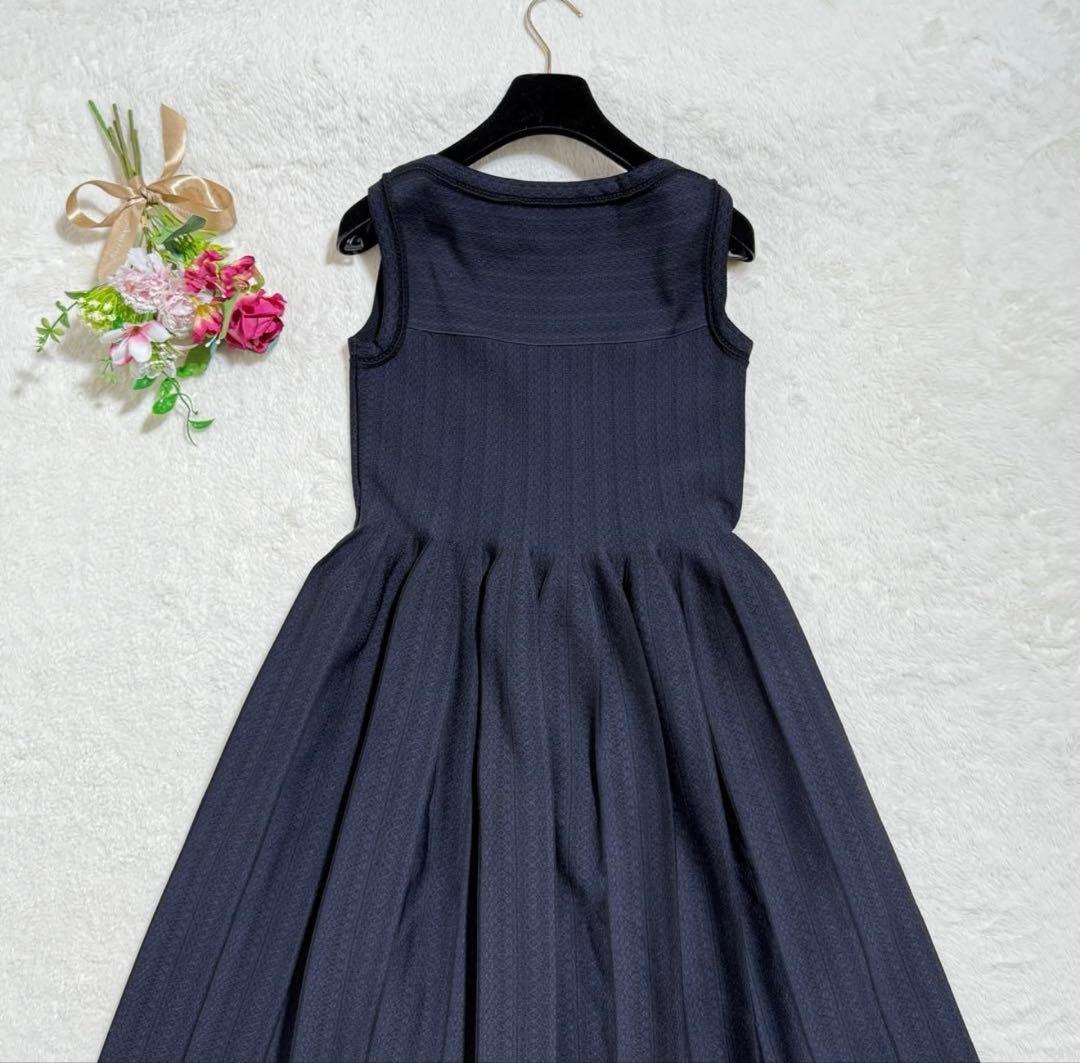 極美品✨　FOXEY　42618　ニットドレス クレッシェンド　22SS