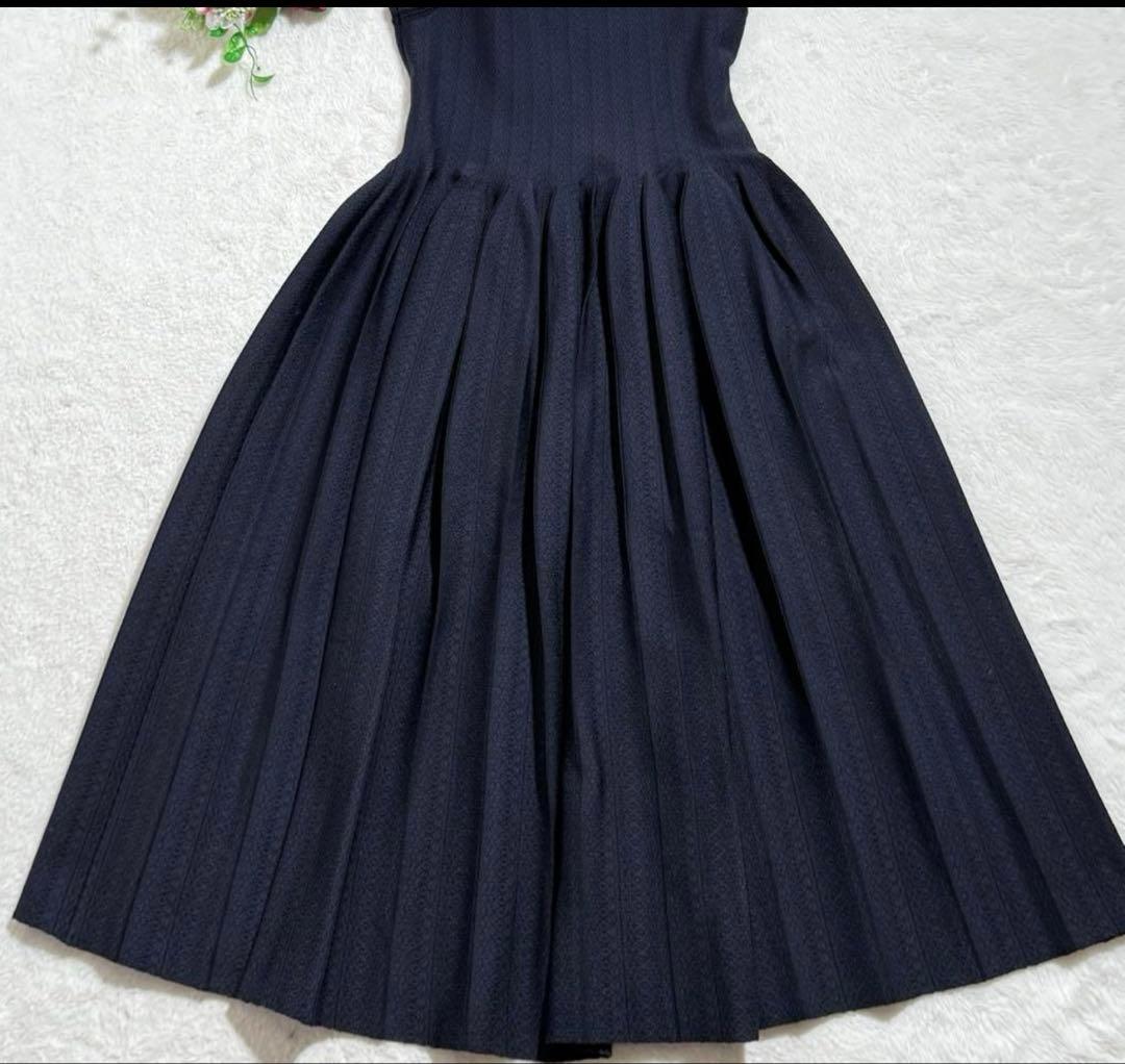 極美品✨　FOXEY　42618　ニットドレス クレッシェンド　22SS