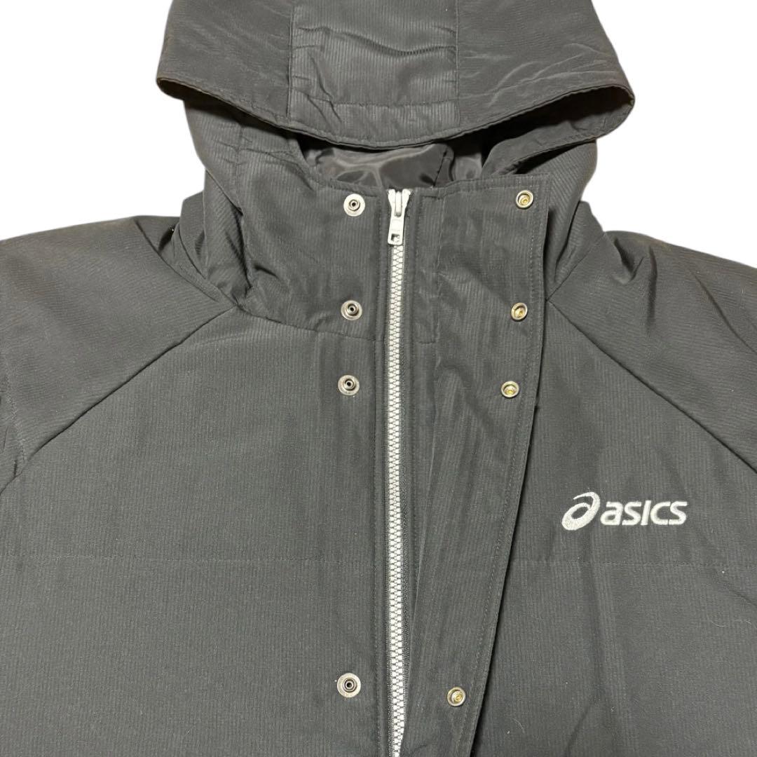 【asicsアシックス】ベンチコート(XL)ブラック